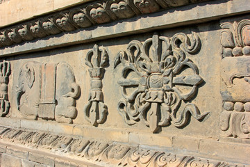 Rock carvings in the Five Pagoda Temple, China