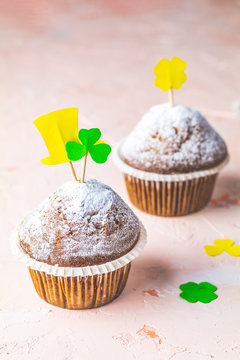 Beautiful sweet food concept for Saint Patrick day.