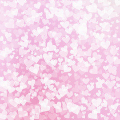White heart love confettis. Valentine's day patter