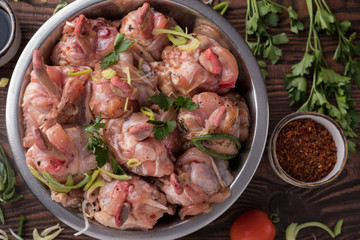 Marinated chicken wings