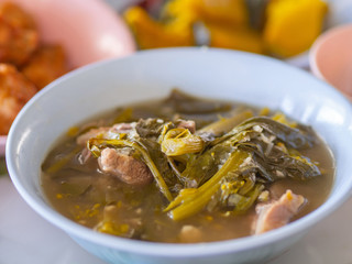 Northern Style Chinese Cabbage Soup. Kaeng Puk Kad Jo. The popular local traditional food in northern of Thailand.