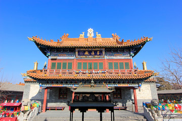 Obraz premium Dazhao Lamasery Building scenery, Hohhot city, Inner Mongolia autonomous region, China
