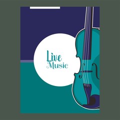 Beautiful modern classical music festival poster or flyer template. Ideal for local events announcement and promotions – Vector