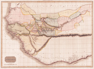 1813, Pinkerton Map of Western Africa, Niger Valley, Mountains of Kong, John Pinkerton, 1758 – 1826, Scottish antiquarian, cartographer, UK