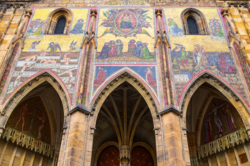 Fototapeta premium Detail vom Veitsdom in Prag