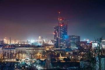 Obraz na płótnie Canvas Panorama of Gdynia