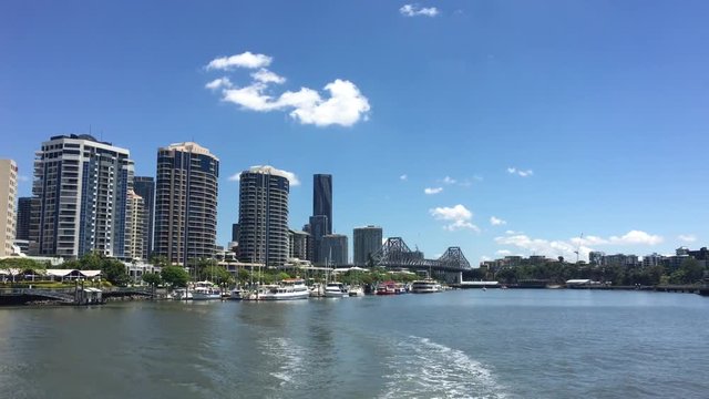 Landscape view of Brisbane the capital city of Queensland state, Australia. 