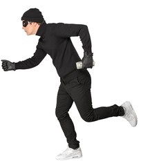 Portrait of a Thief Running with Money