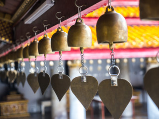 Bell of mind in Buddhist temple