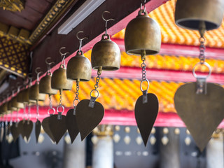Bell of mind in Buddhist temple