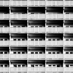 Residential building with balconies