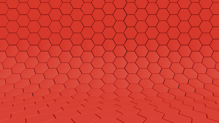 Clear pattern abstract background studio hexagon color coral, wallpaper futuristic