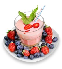 Berry Smoothie with Garnish