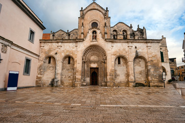 church of san giovanni battista.Matera