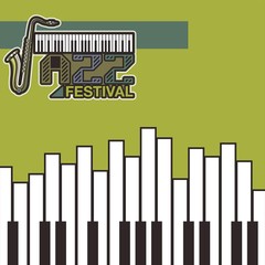 Live music show vintage poster design with acoustic guitar, vector illustration. Musical show flyer template. - Vector