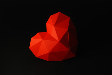 vday, low poly heart, valentin day