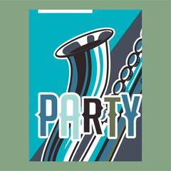 Jazz music, poster background template