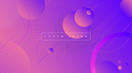Obraz premium Creative Geometric background. Abstract flat lines, vector gradients, pattern and halftones.