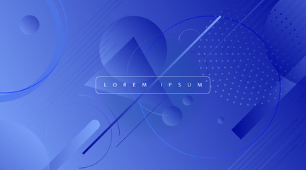 Creative Geometric background. Abstract flat lines, vector gradients, pattern and halftones.