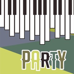 Jazz music, poster background template