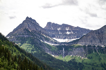 Fototapeta na wymiar Hanging Valley Glacier National Park Montana USA