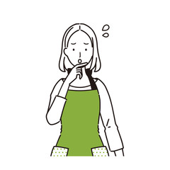 Obraz premium 主婦 表情 困る