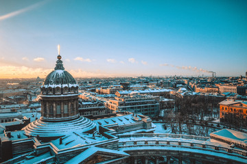 Fototapeta premium Winter cathedral in Saint-Petersburg