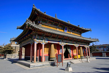 Obraz premium Five Pagoda Temple Building scenery, Hohhot city, Inner Mongolia autonomous region, China