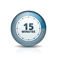 15 Minutes Time button illustration