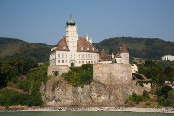 panoramic view of melk, austria