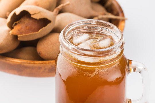 Delicious sweet drink tamarind juice - Tamarindus indica