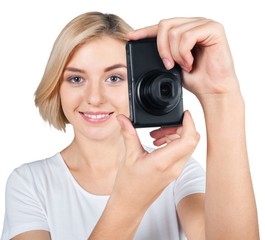 Woman Taking Photos