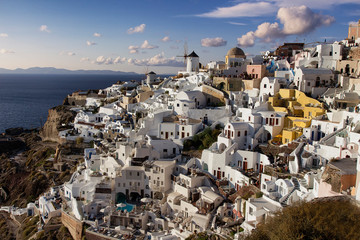 Fototapeta na wymiar Cityscape of Oia, Santorini , Greece.