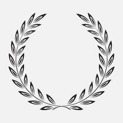 Obraz premium icon laurel wreath, spotrs design -