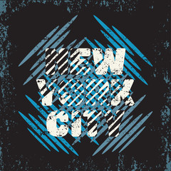 New York typography, t-shirt nyc, design graphic,