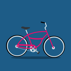 retro bicycle vector icon illustration