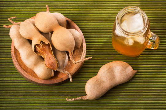 Delicious sweet drink tamarind juice - Tamarindus indica