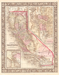 1866, Mitchell Map of California