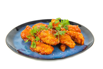 Korean dish on a white background