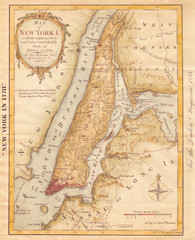 1869, Kitchen Shannon Map of New York City