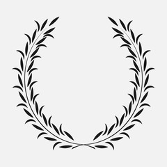 icon laurel wreath, spotrs design -