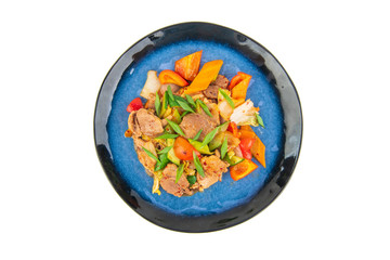 Korean dish on a white background