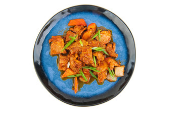 Korean dish on a white background