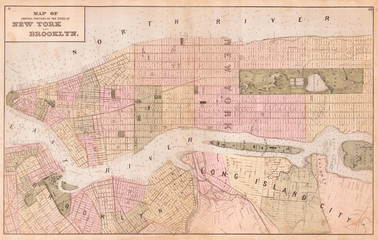 1873, Beers Map of New York City