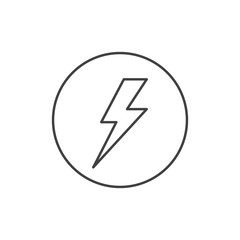 voltage outline flat icon vector design illustration