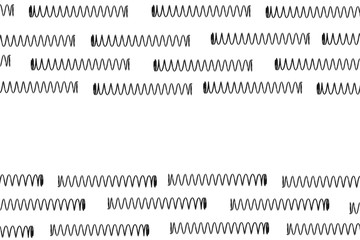 metal spring isolated on white