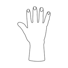 Vector design of body and part symbol. Set of body and anatomy stock symbol for web.