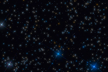 Milky Way stars photographed with astronomical telescope. My astronomy work.