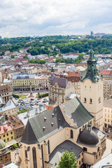 Fototapeta na wymiar Panorama of Lviv.