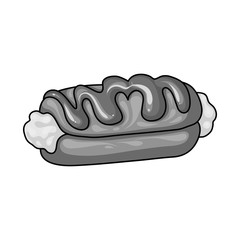 Vector illustration of sweet and caramel symbol. Collection of sweet and culinary stock symbol for web.